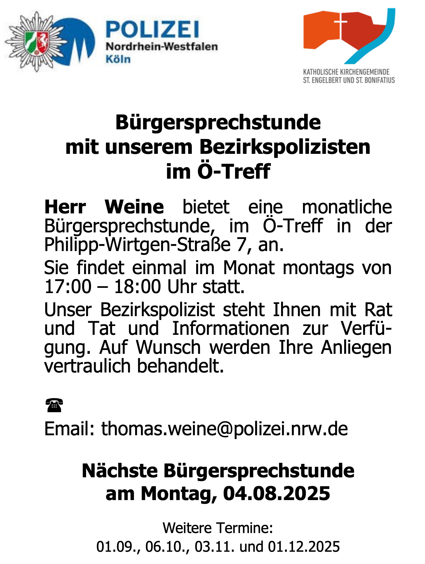 Bürgersprechstunde